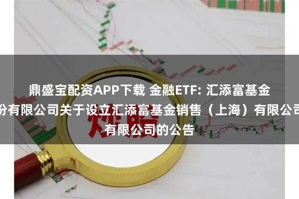 鼎盛宝配资APP下载 金融ETF: 汇添富基金管理股份有限公司关于设立汇添富基金销售（上海）有限公司的公告
